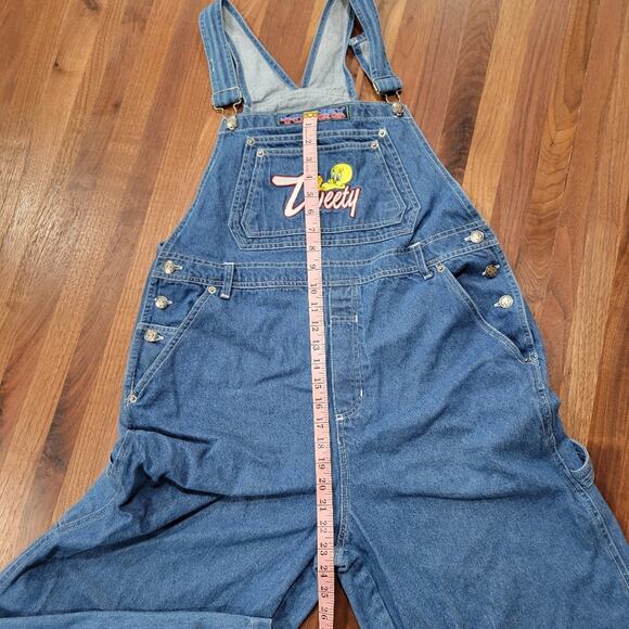 Vintage Looney Tunes Product Warner Bros. Tweety Bird Overalls 1997 Size… - Picture 11 of 14